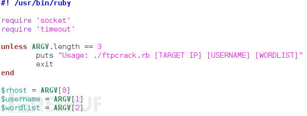 使用Ruby实现FTP密码破解